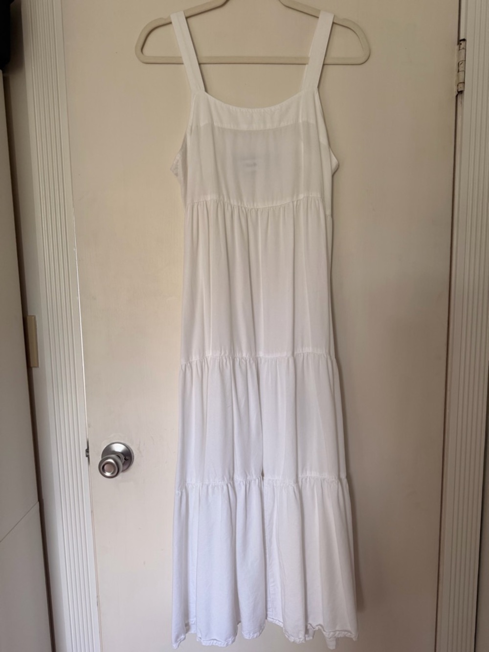 The Drop Cotton blend Tiered Maxi Sundress